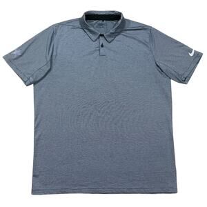 Nike Mens Control Stripe Golf Polo Shirt Blue Size XL
